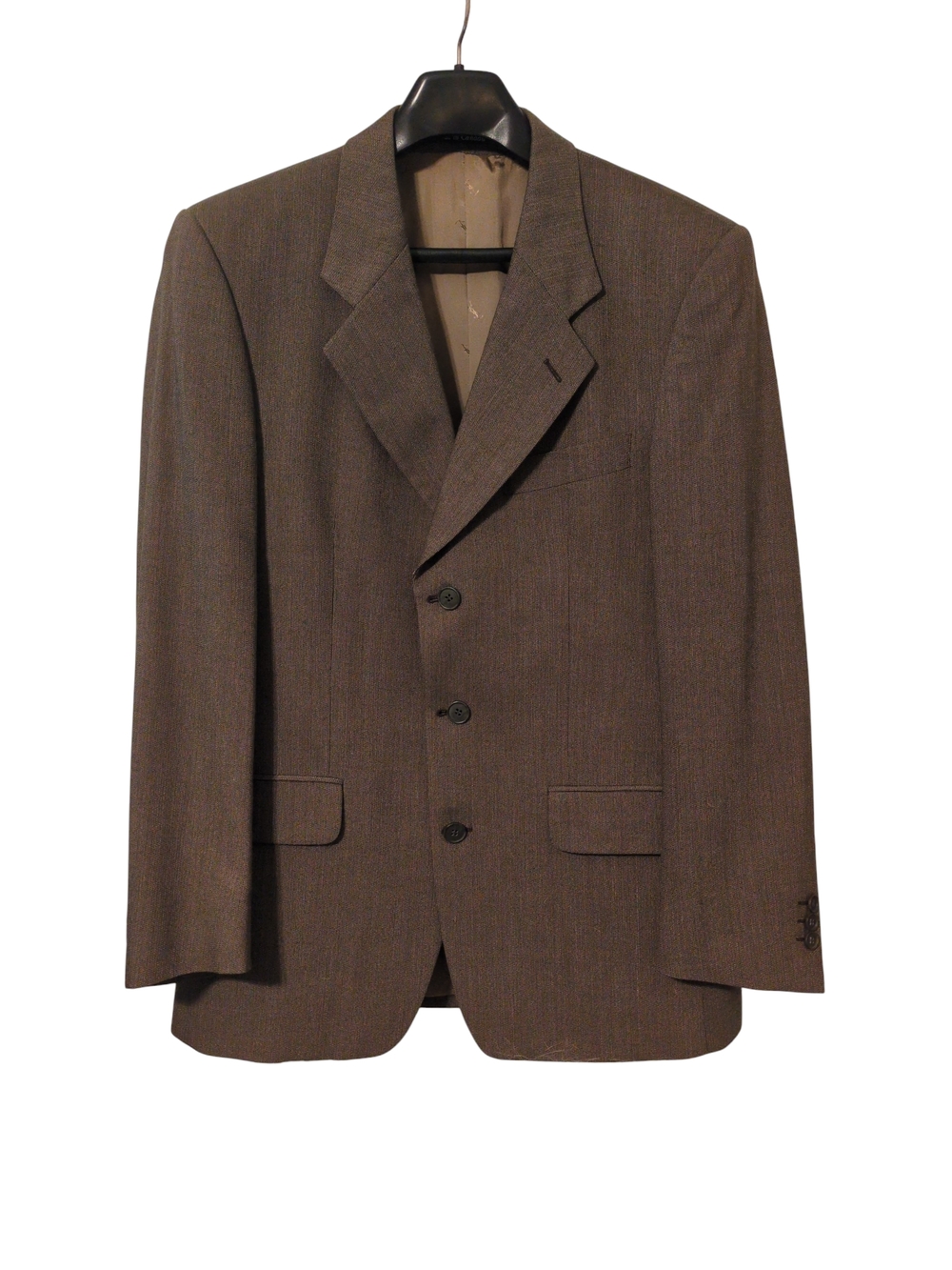 YSL For Dillards Brown Wool Single-Breasted Blazer See Measurements